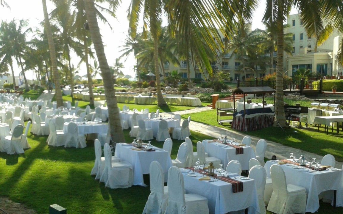 Galaabend in Vorbereitung Hilton Salalah  Resort