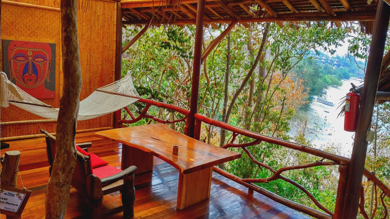 Terrasse mit Ausblick  Hotel Viking Nature Resort