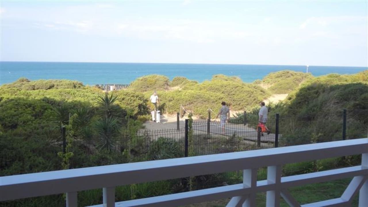 Blick zum Weg Richtung Strand Hipotels Playa la Barrosa