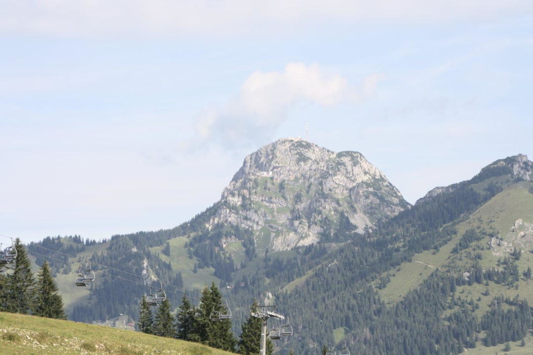 Blick auf den Wendelstein Berggasthaus Walleralm