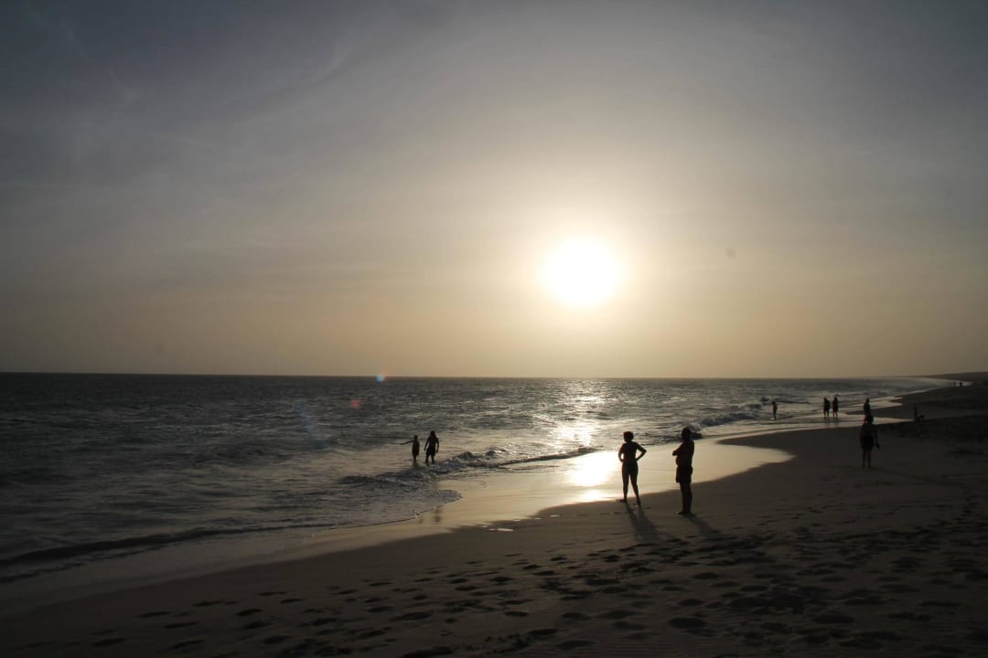 Sonnenuntergang über dem Meer Hotel Riu Touareg