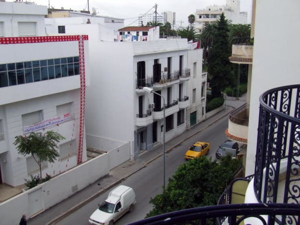 Blick vom Balkon Hotel Ariha