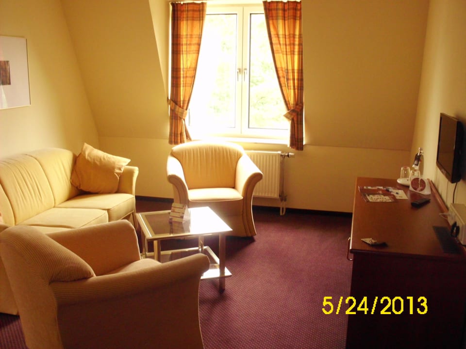 Aufenthaltszimmer in der Suite Seehotel Brandenburg a.d. Havel