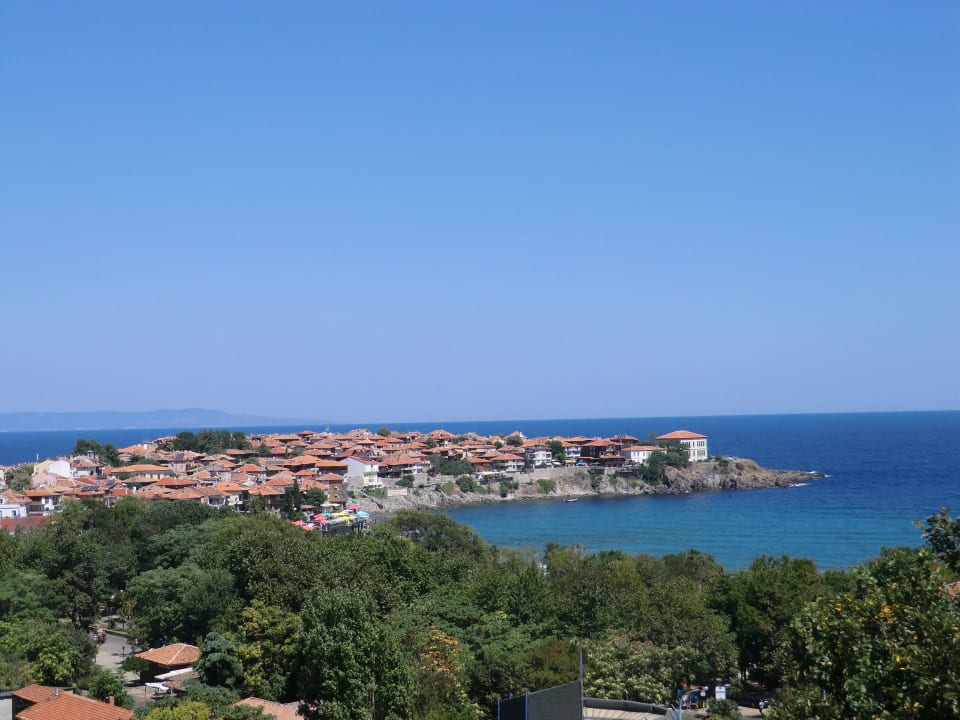 Blick vom Zimmer auf die Altstadt Hotel Selena Star