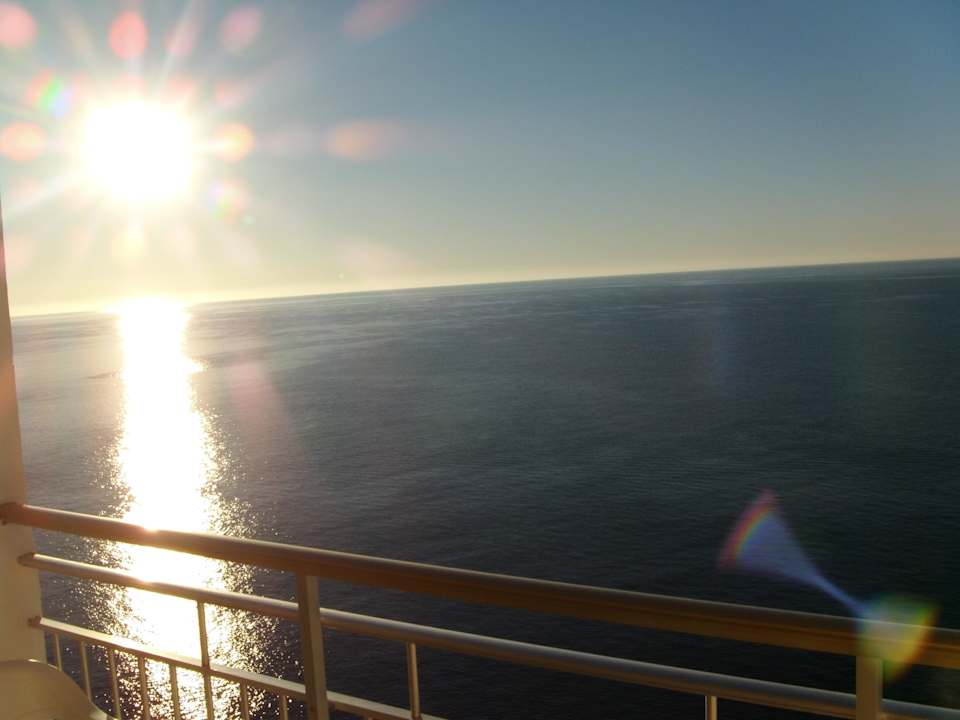 Unser Ausblick (Zimmer 823) morgens um halb 8 Globales America