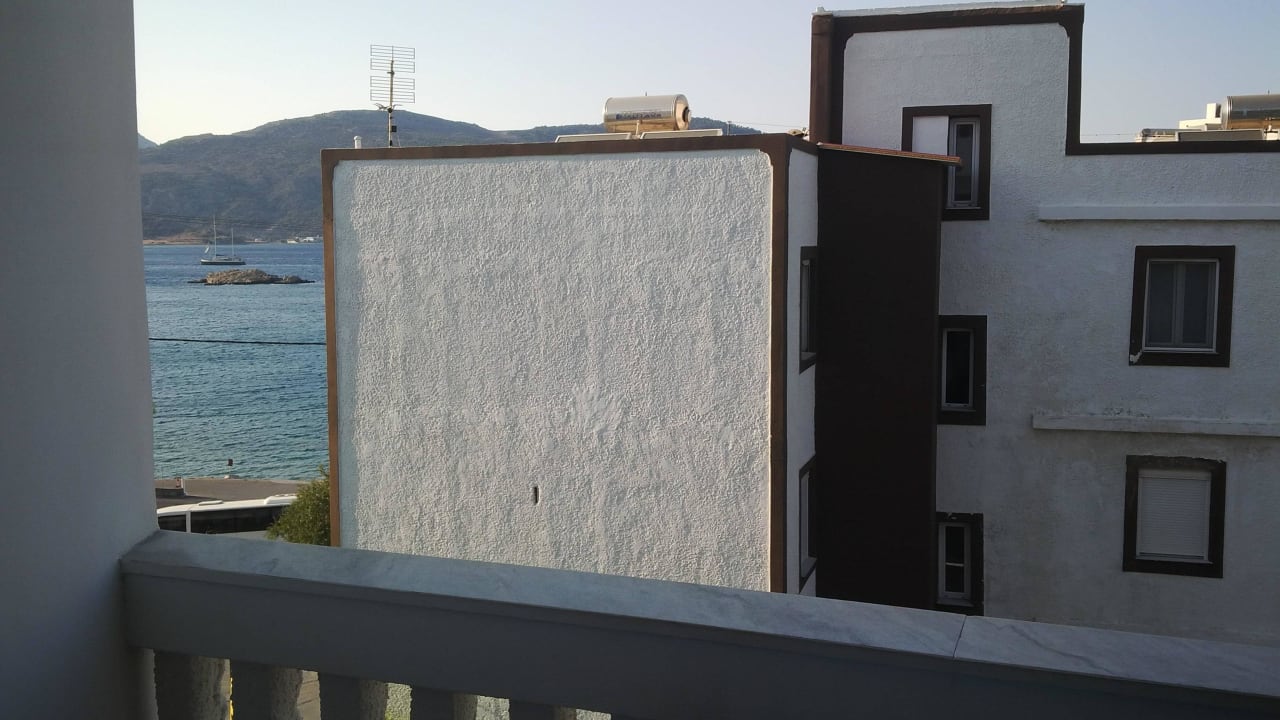 Unser "Meerblick" Oceanis Hotel Karpathos