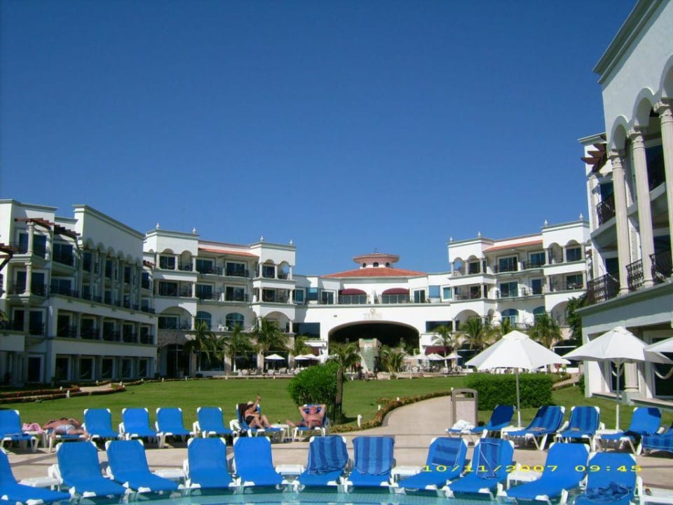 Blick von Richtung Küste auf´s Hotel Hyatt Vivid Playa del Carmen - Adults only