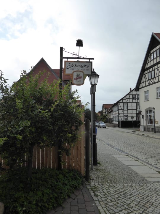 Hinweisschild Hotel Johannishof