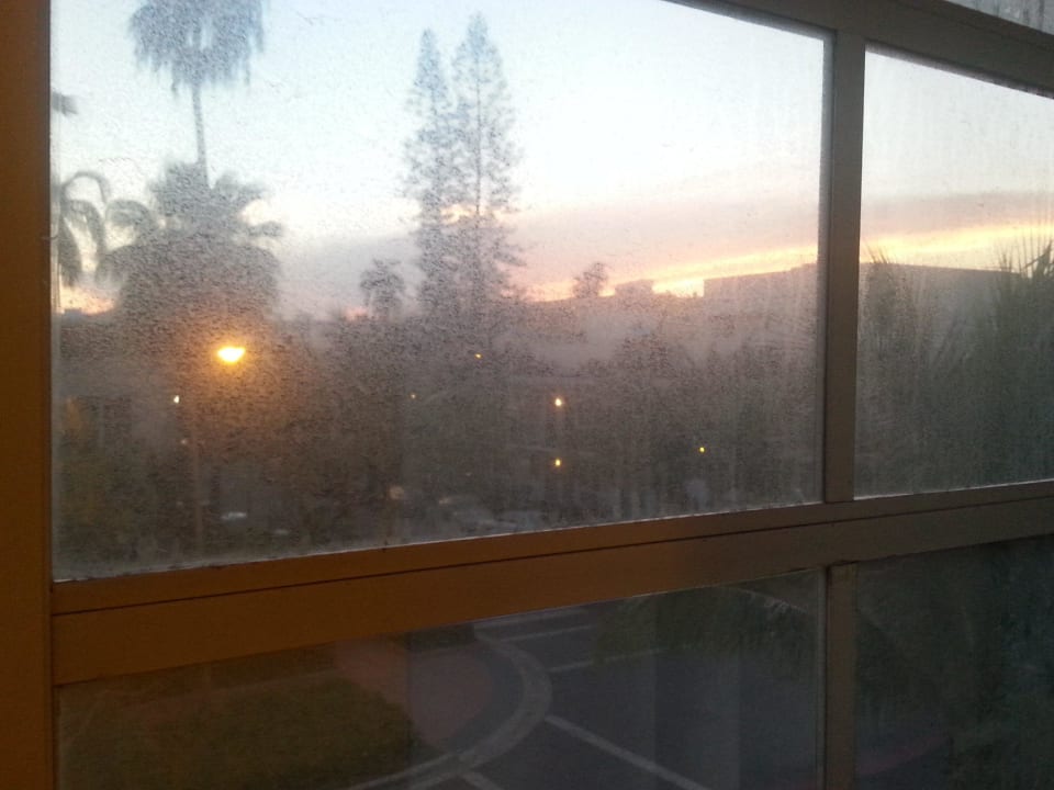 Verdreckte Fenster Hotel Royal South Beach