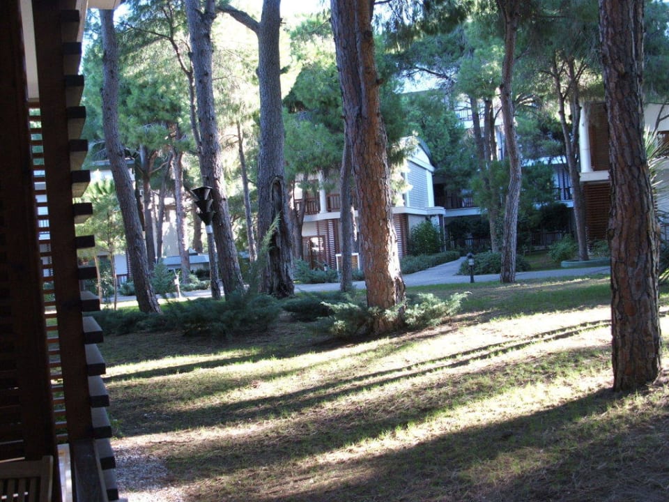 Ausblick vom Bungalow links Voyage Belek Golf & Spa