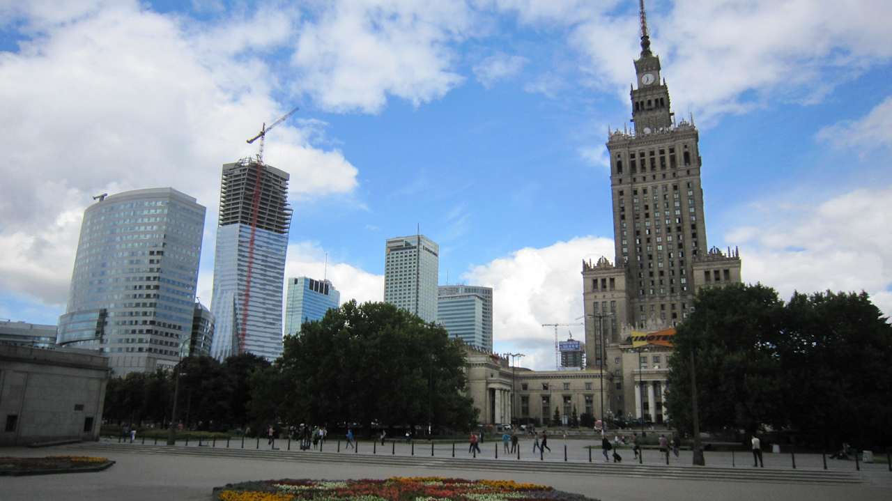 Blick auf das Hotel InterContinental Warszawa