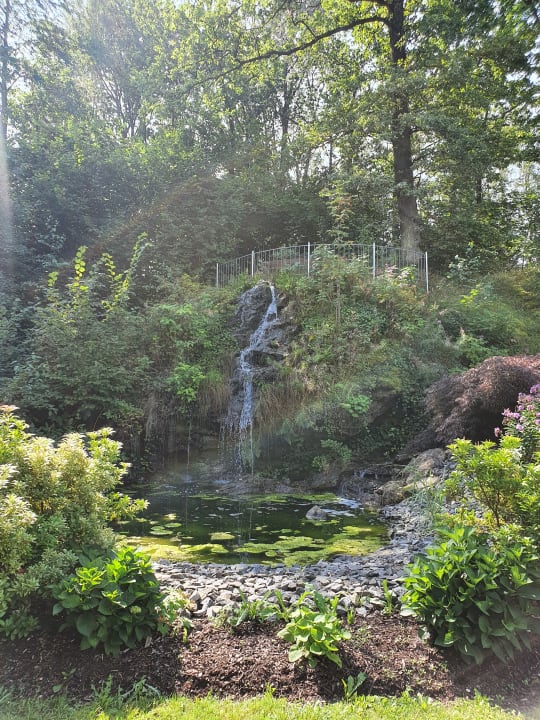 Gartenanlage Spirit & SPA Hotel Birkenhof am Elfenhain