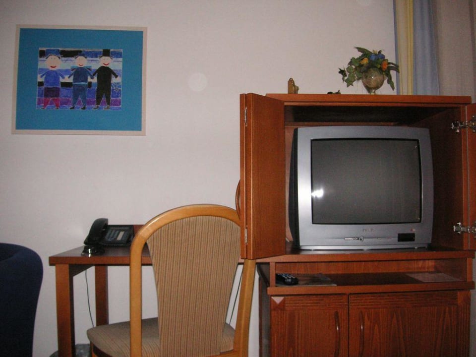 Fernseher im Schrank Dorint Parkhotel Jordanbad