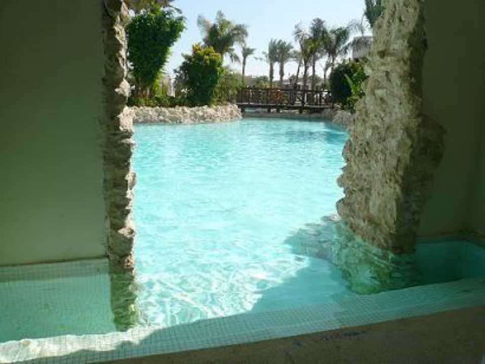 Blick  auf den Pool Ghazala Gardens