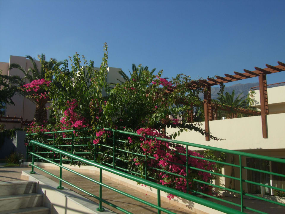 Gang vom Hotel zum Garten HARPIN Georgioupolis Resort Aquapark & SPA