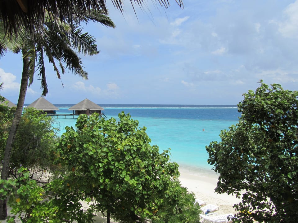 Ausblick von unserem Zimmer Adaaran Club Rannalhi - All Inclusive