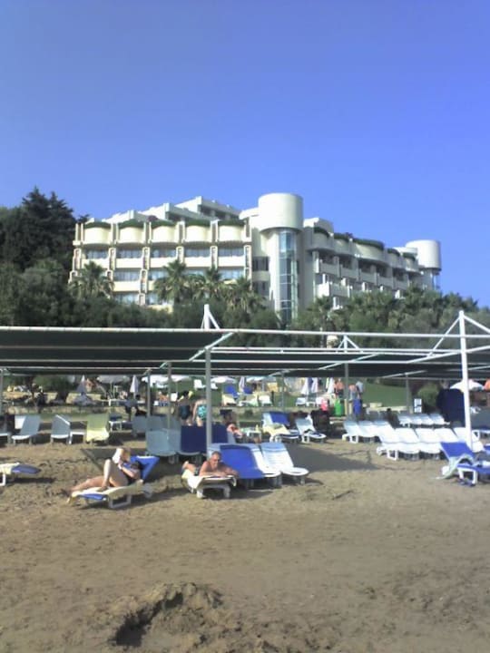 Melas vom Strand aus Melas Resort Hotel