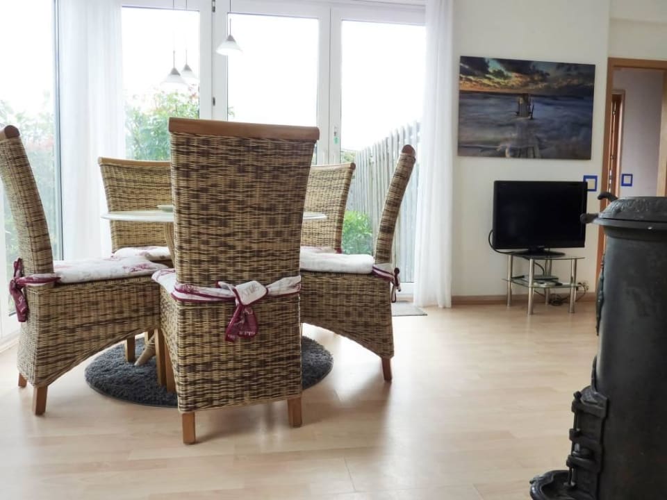 Der Essbereich im Erdgeschoss des Hauses Lemke Ferienhäuser - Ferienhaus 1
