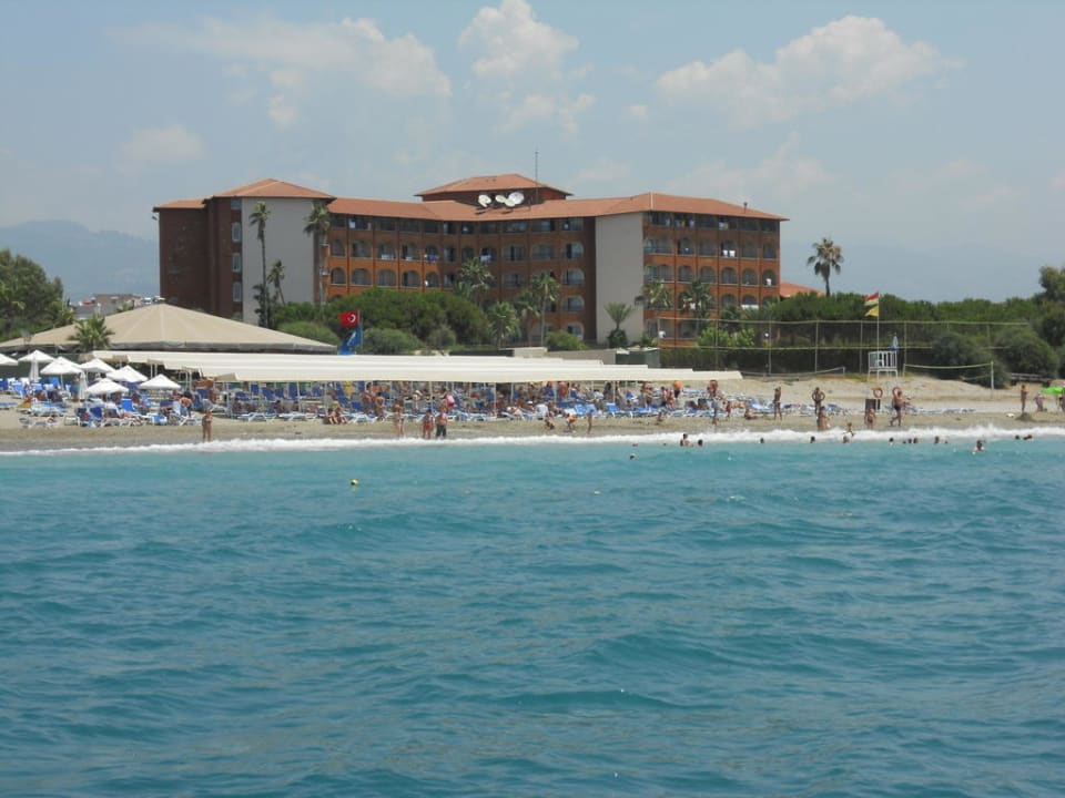 Vom motorboot aus Club Turtas Beach Hotel