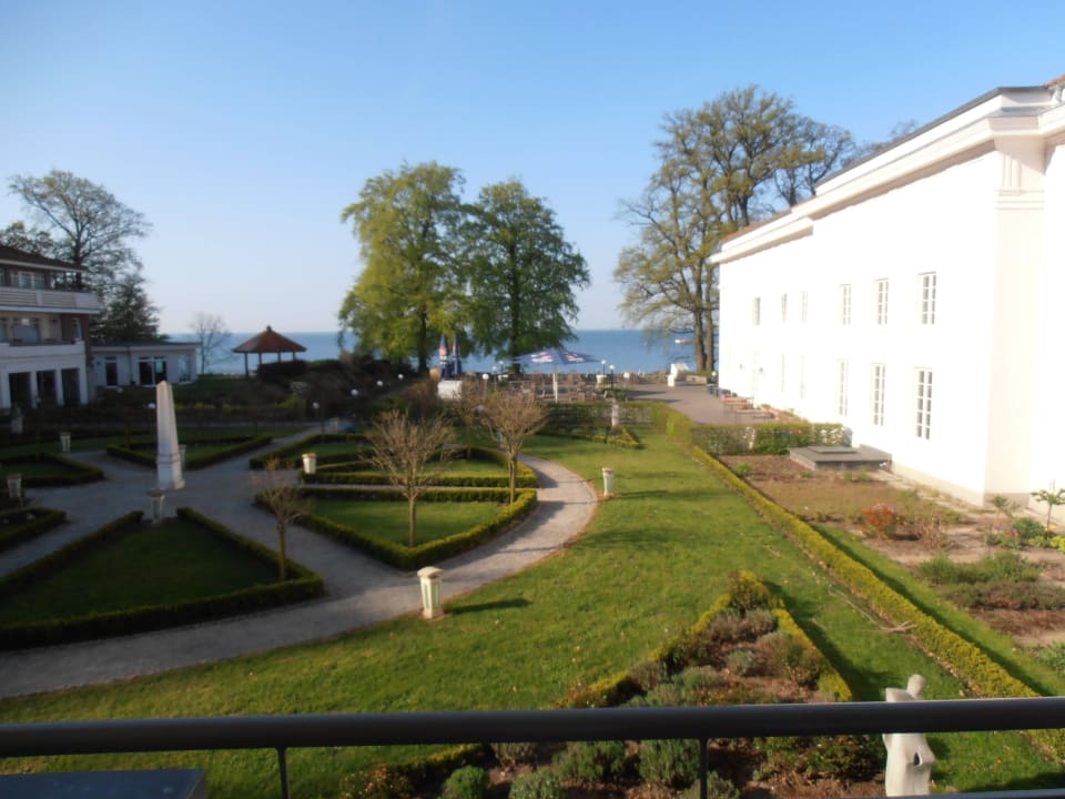 Blick vom Balkon Hotel Badehaus Goor