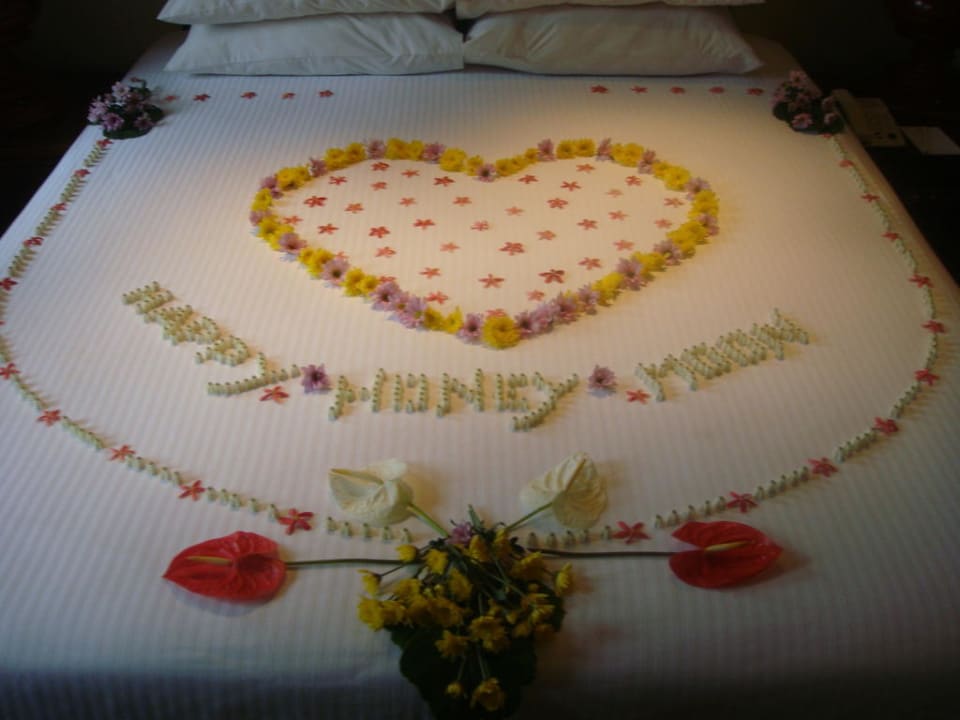 Bett bei der Ankunft Anavana Beach Resort