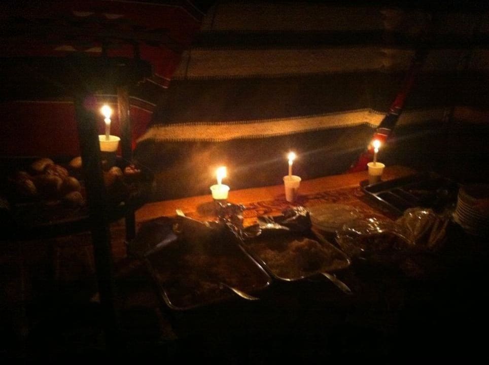 Dinner in the tent.. Hotel Bedouin Directions