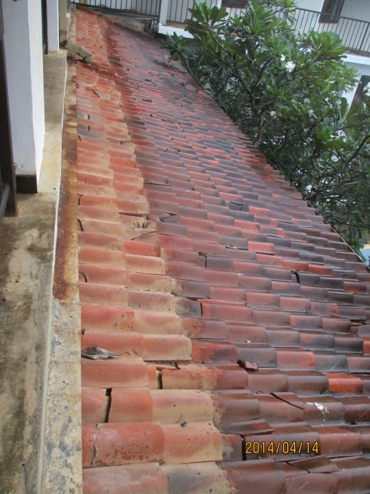 Dachbereich vom Zimmer aus Earl’s Reef Beruwala