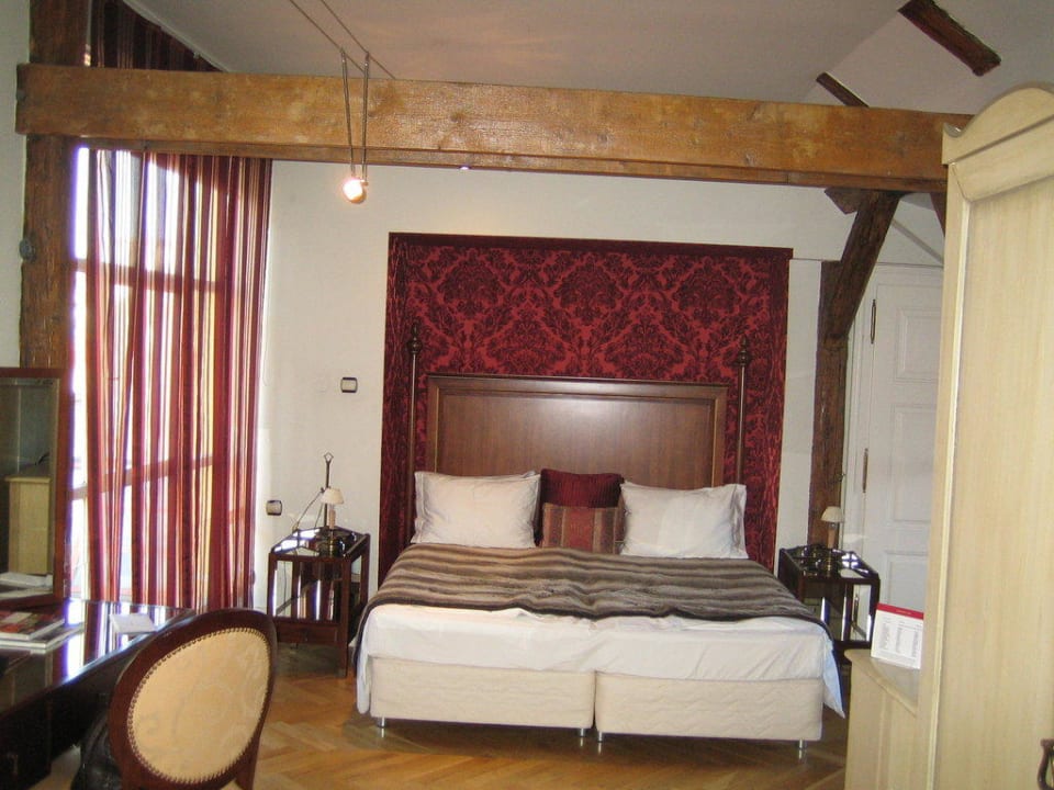 Blick auf Bett The Mozart Prague - Preferred Hotels & Resorts