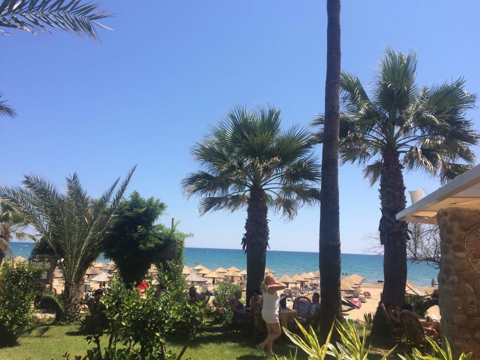 Blick Strandbar Strand Hotel Defne Garden