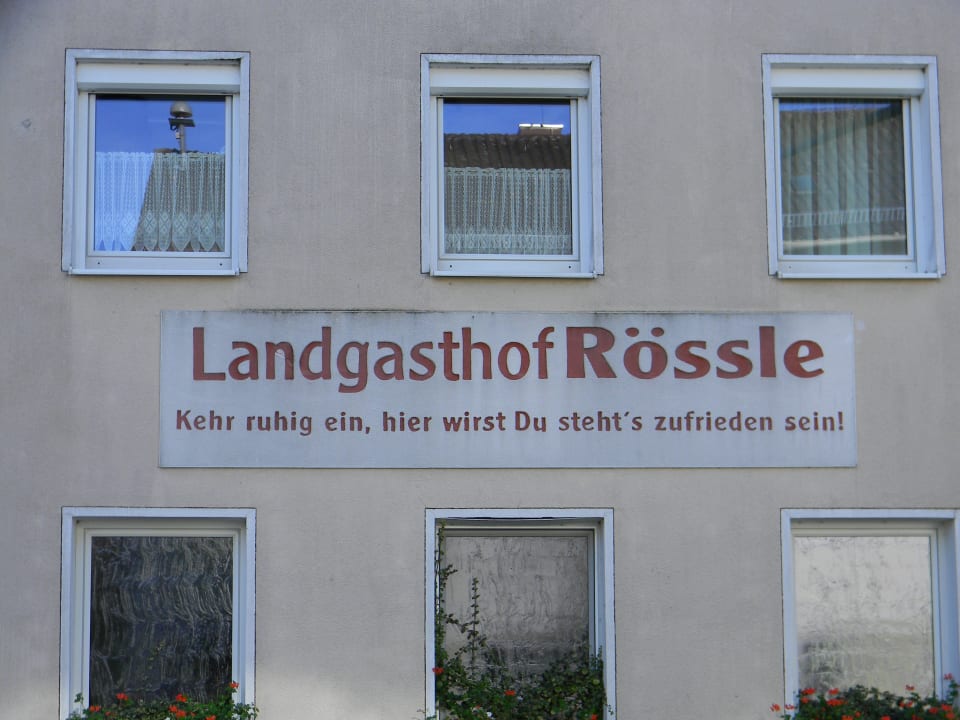 Blick auf Zimmer Landgasthof Rössle