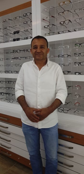 Brillengeschäft im Hotel der Inhaber Royal Taj Mahal Hotel