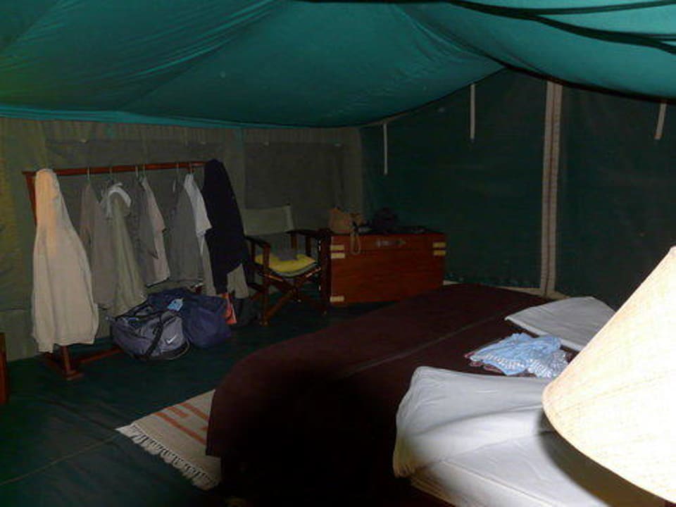 Alles vorbereitet für die Nacht Entim Masai Mara Camp