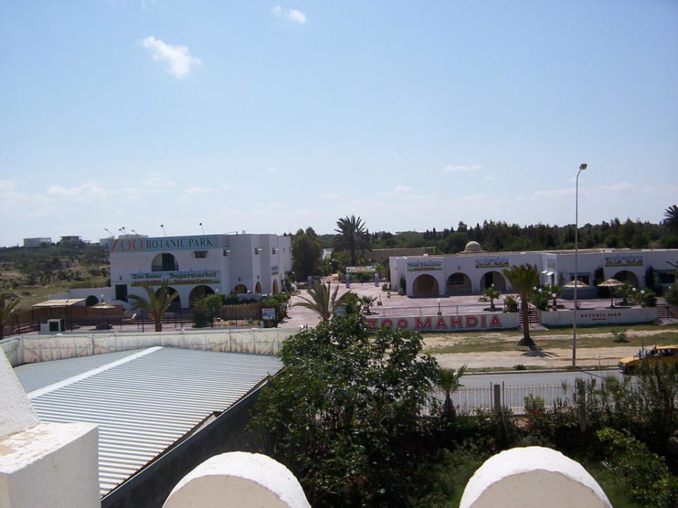 Zimmerblick zur Starssenseite Mahdia Beach & Aquapark