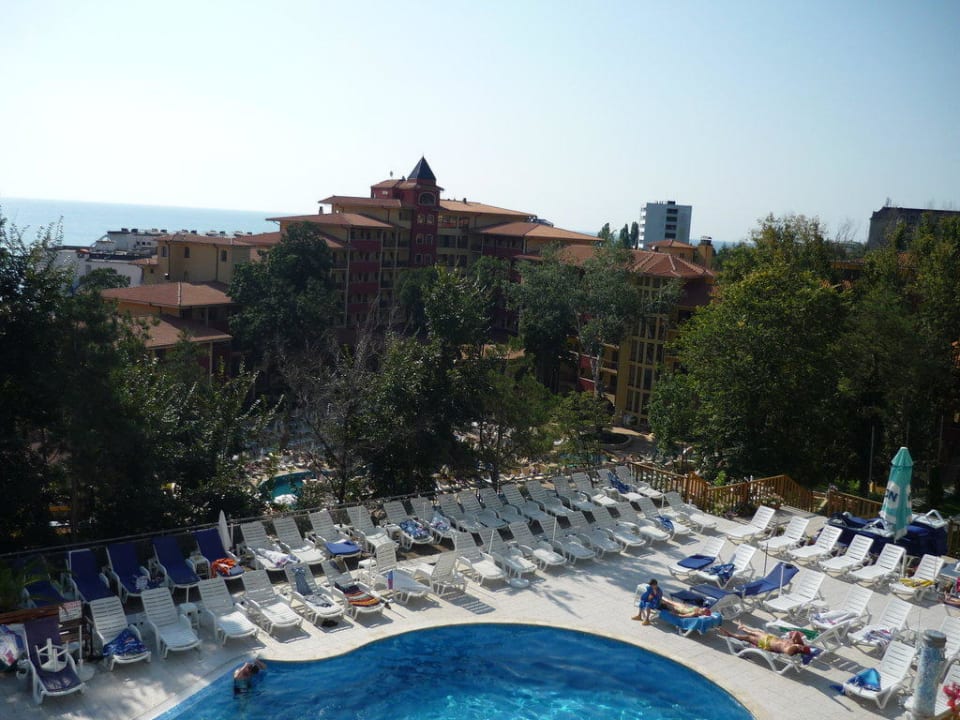 Widok z tarasu Park Hotel Golden Beach