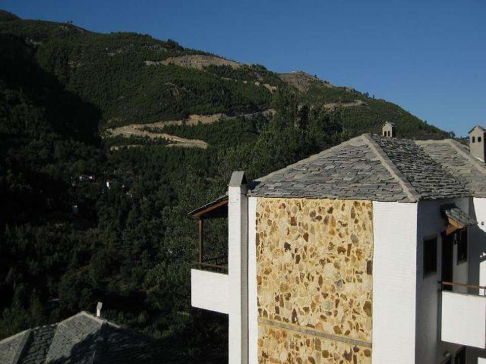 Ausblick Zimmer 12 Hotel Tsigoura Thassos