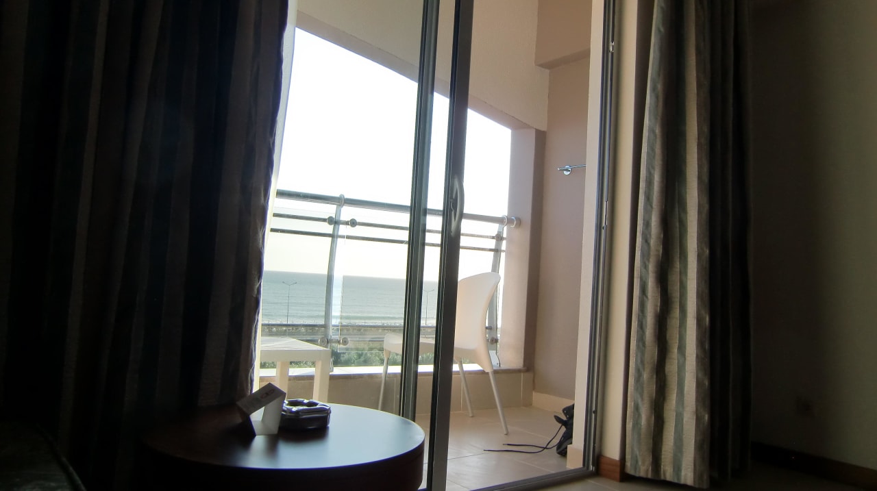 Blick von Bett aus Vita Silva Hotel