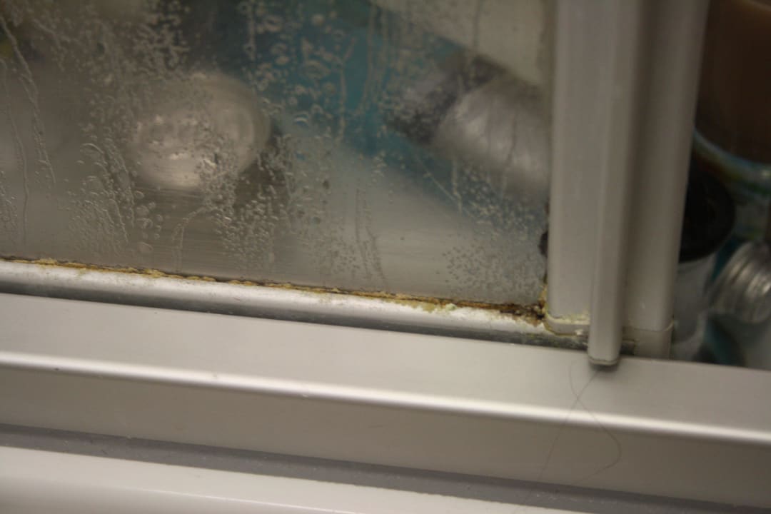 Tür unserer Duschkabine Riso Hotel Schlotheim