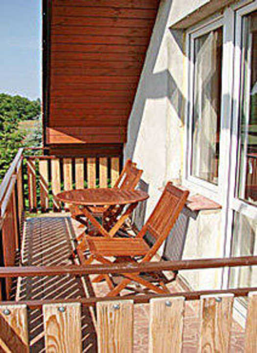 Balkon od strony południowej zapewnia dużo słońca Pension Olenka