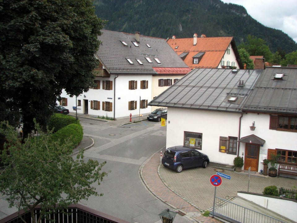 Aus dem Fenster auf die Strasse Hotel Kopa garni