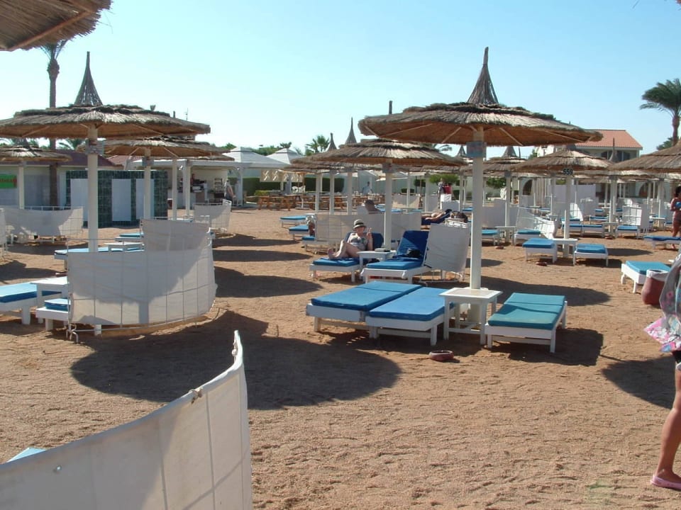 Liegen im sandigen Abschnitt Pickalbatros Alf Leila Wa Leila Resort - Neverland Hurghada