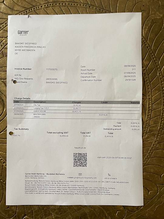 Sonstiges Garner Hotel Hamburg - Wandsbek Marktplatz