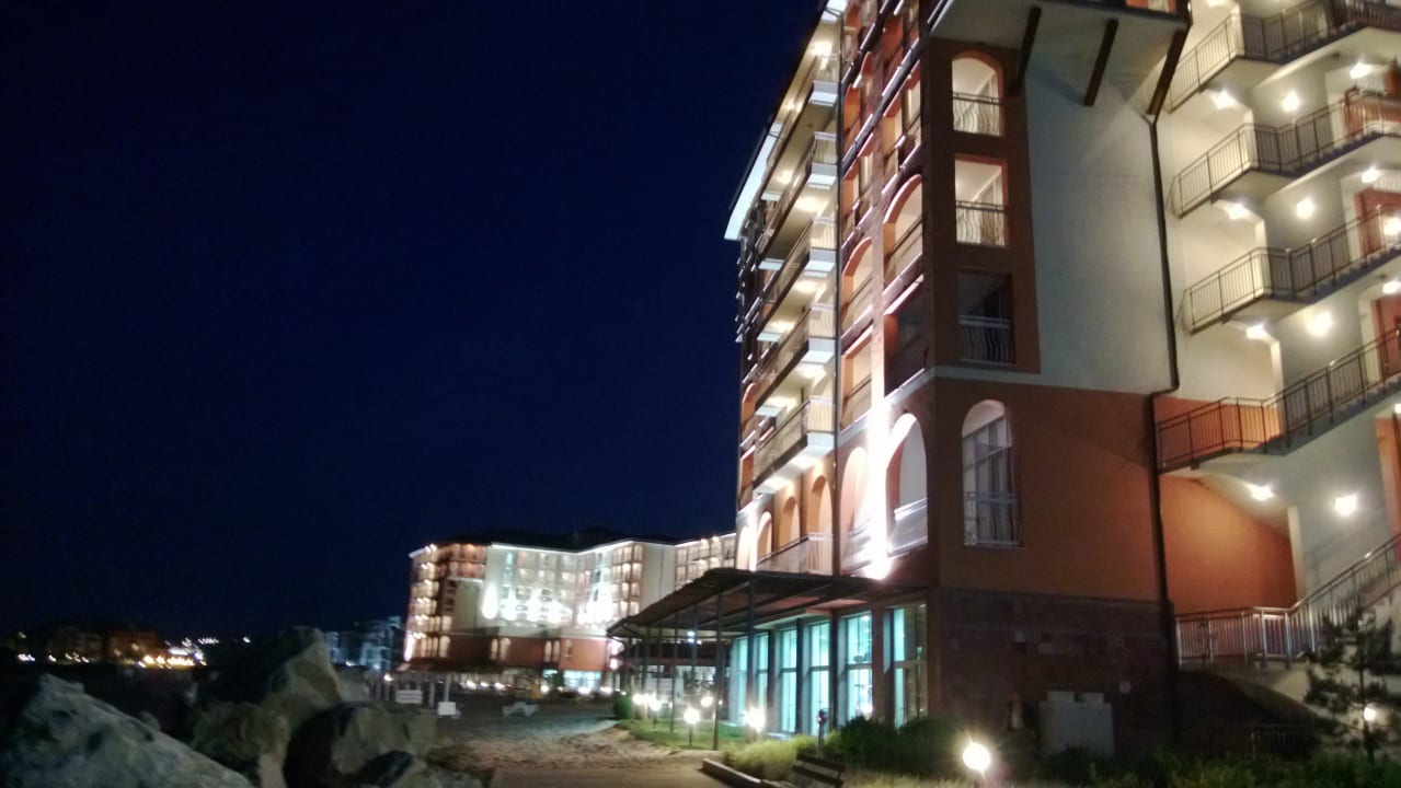 Rückkehr von nächtlichen Strandspaziergang Sol Luna Bay