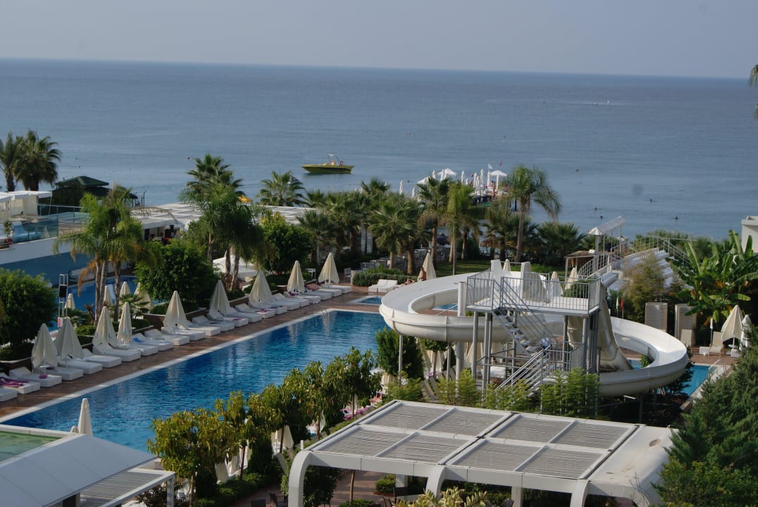 Blick vom Balkon Hotel Meryan