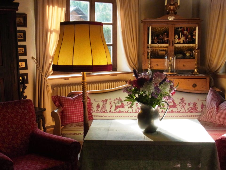 An der Rezeption Hotel Almtalhof