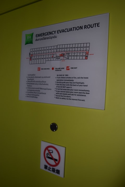 Übersichtsplan des Hotelflurs ibis Styles Bangkok Khaosan Viengtai