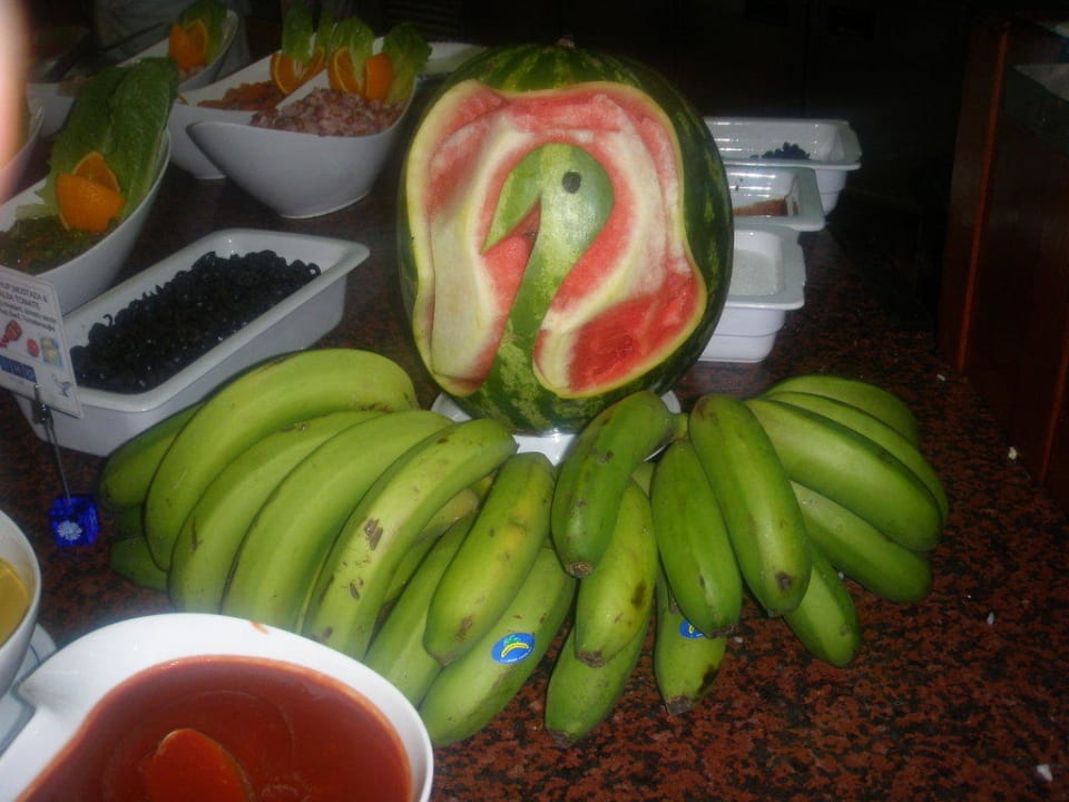 Kunst beim Abendbuffet H10 Rubicón Horizons Collection