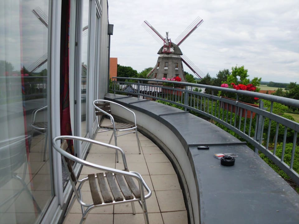 Aussicht vom Balkon Landhotel Lewitz Mühle