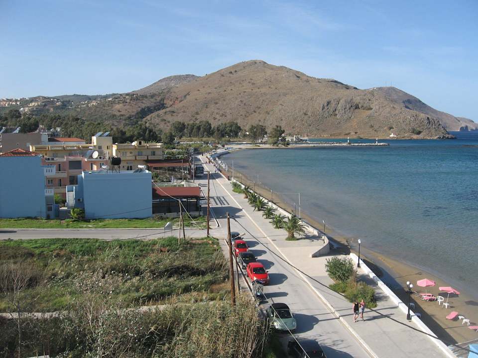 Blick von der Dachterrasse Richtung Ort Hotel Corissia Princess