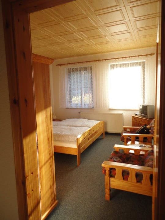 Wohn-/Schlafraum Gasthaus Pension Kleine blaue Maus