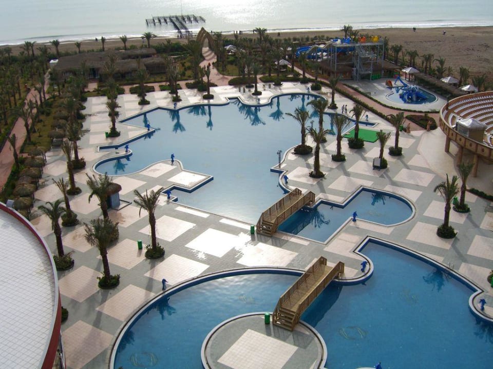 Die Pools von oben Hotel Delphin Palace